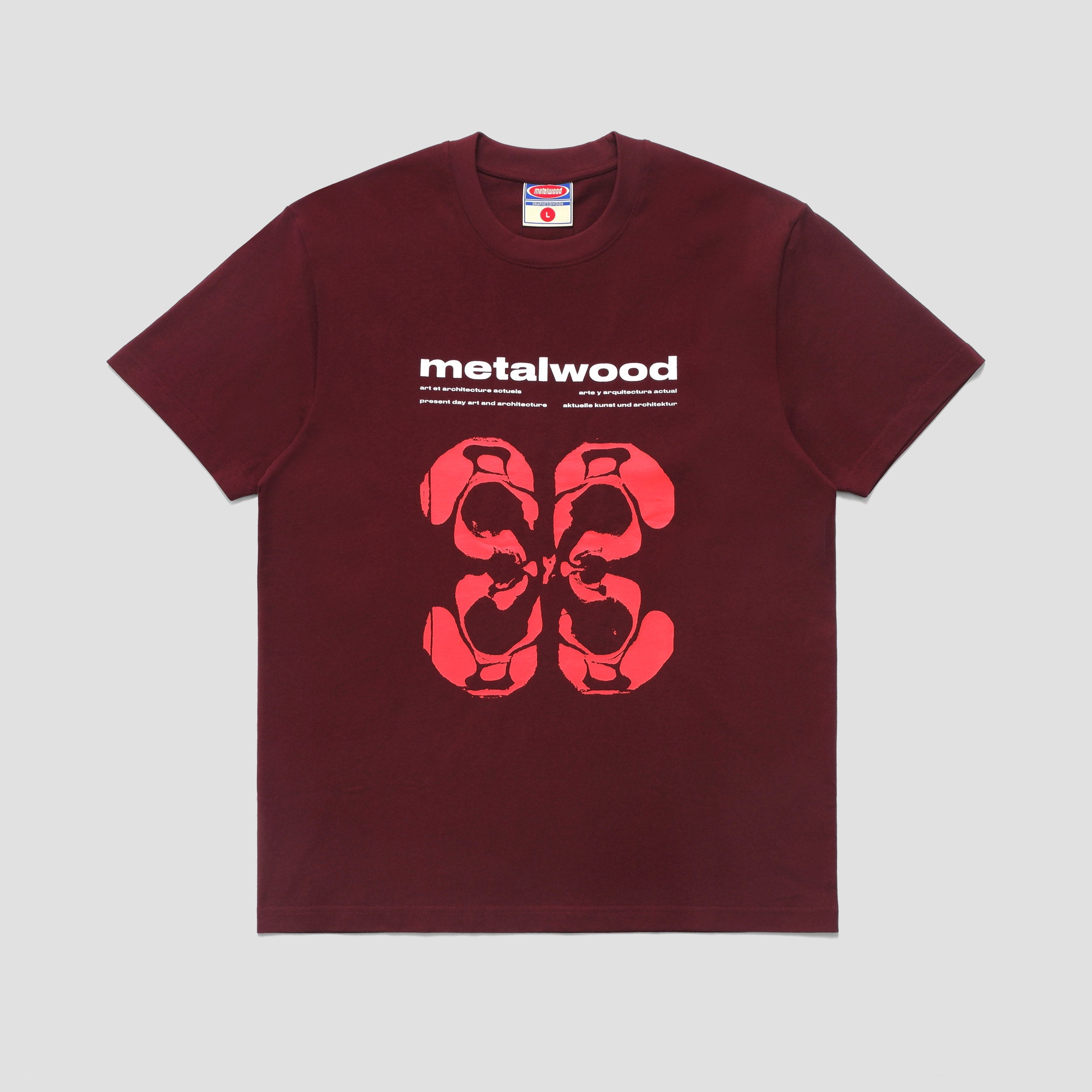Metalwood Rorschach T-Shirt Maroon
