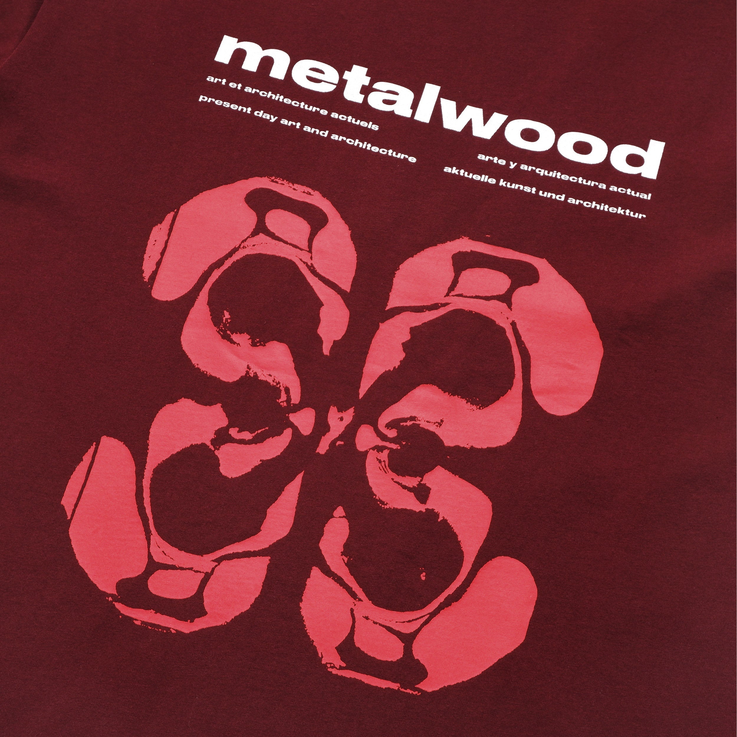 Metalwood Rorschach T-Shirt Maroon