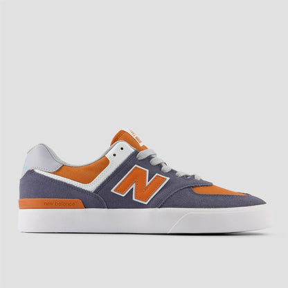 New Balance Numeric 574 Skate Shoes Grey / Orange