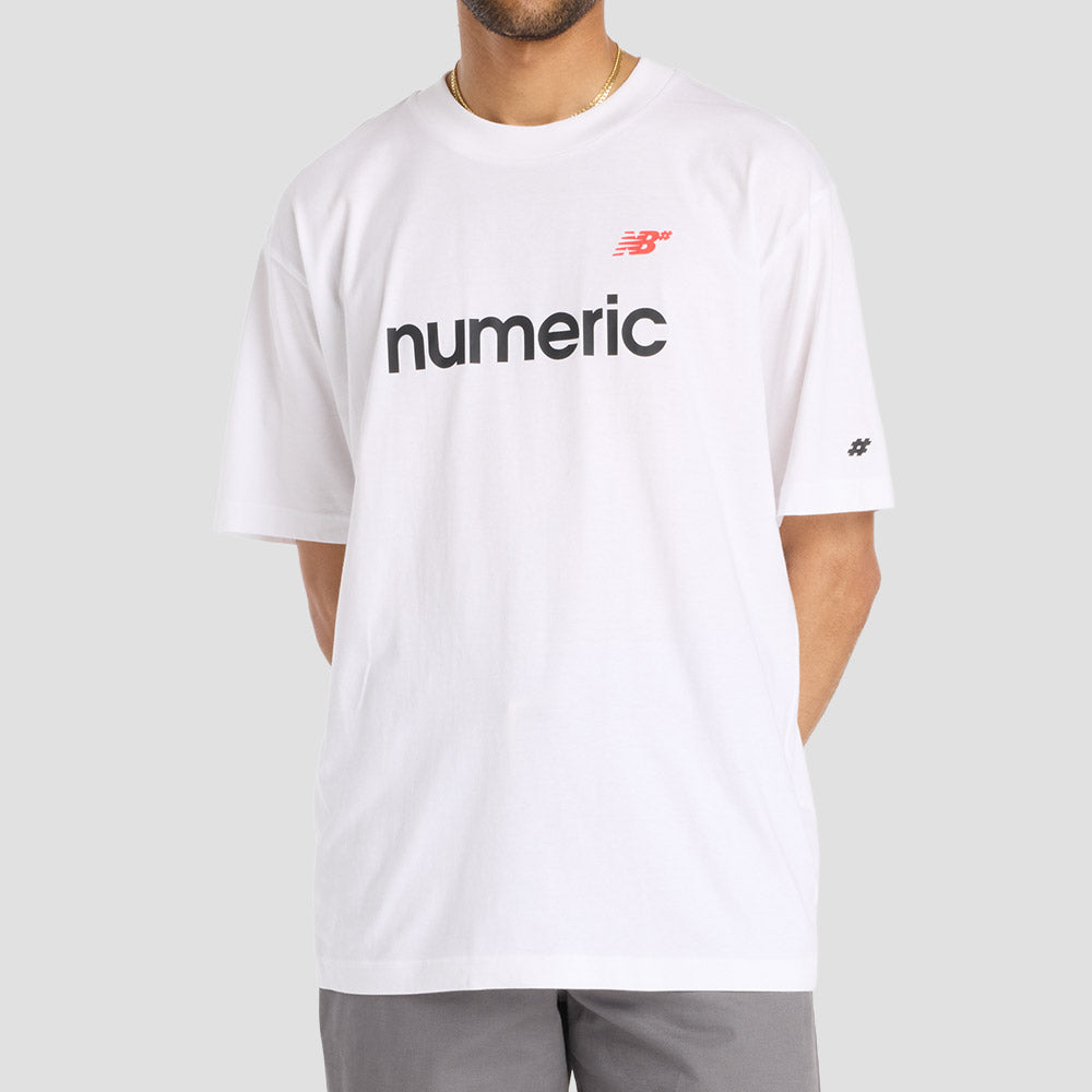 New Balance Numeric Linear Logo T-Shirt White