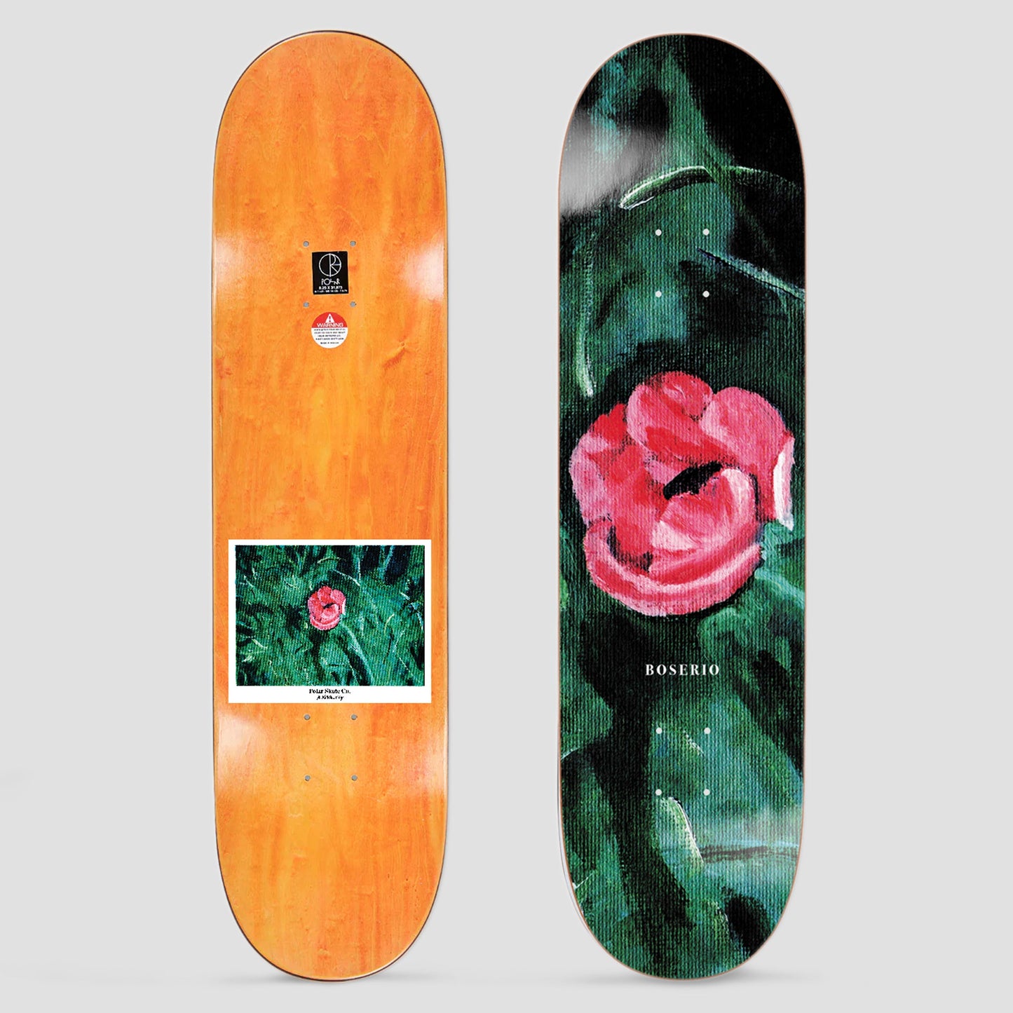 Polar 8.0 Nick Boserio Amaryllis Skateboard Deck