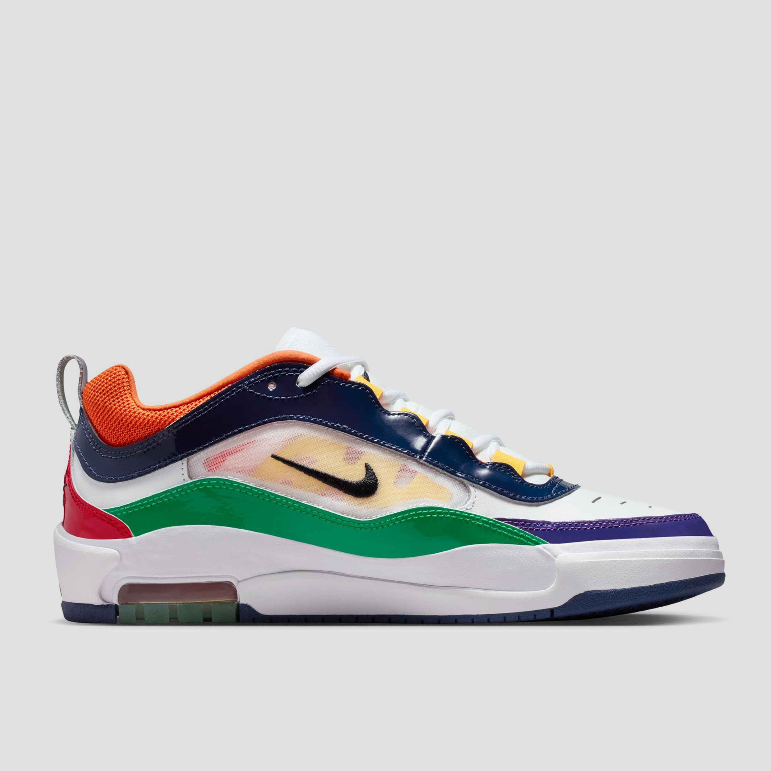 Nike Air Max Ishod Premium Skate Shoes University Red / Black Amarillo Navy