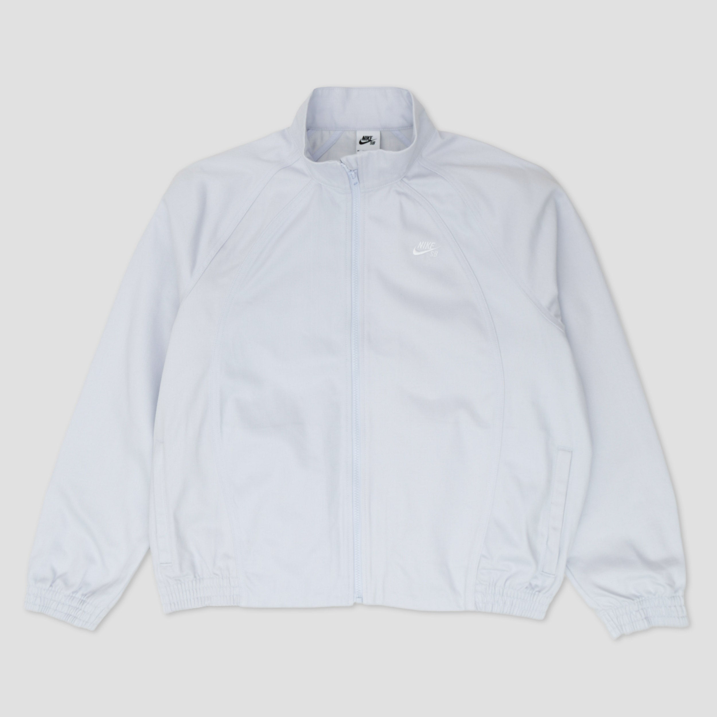 Nike SB Denim Full Zip Track Jacket Football Grey / White