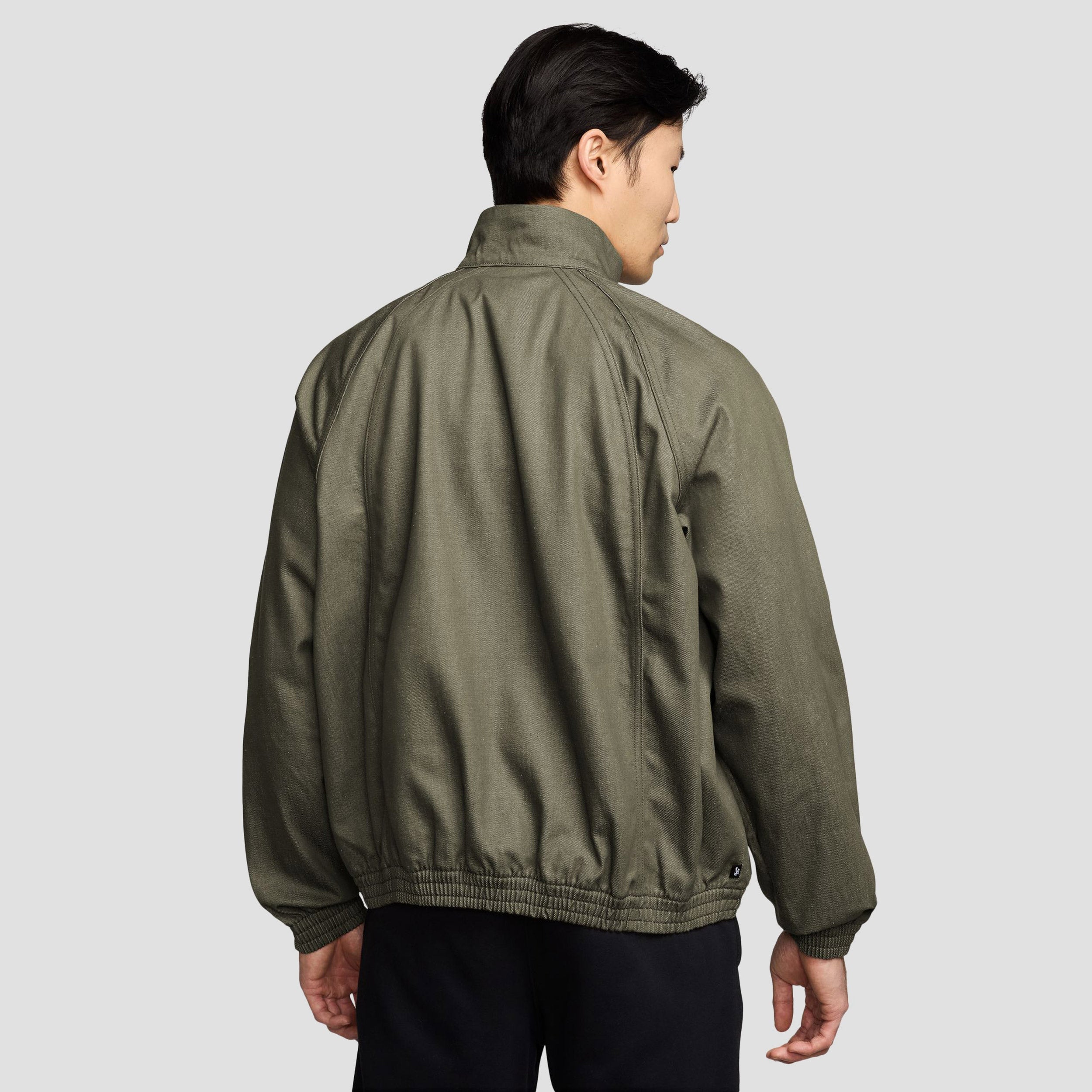 Nike SB Denim Full Zip Track Jacket Medium Olive / White