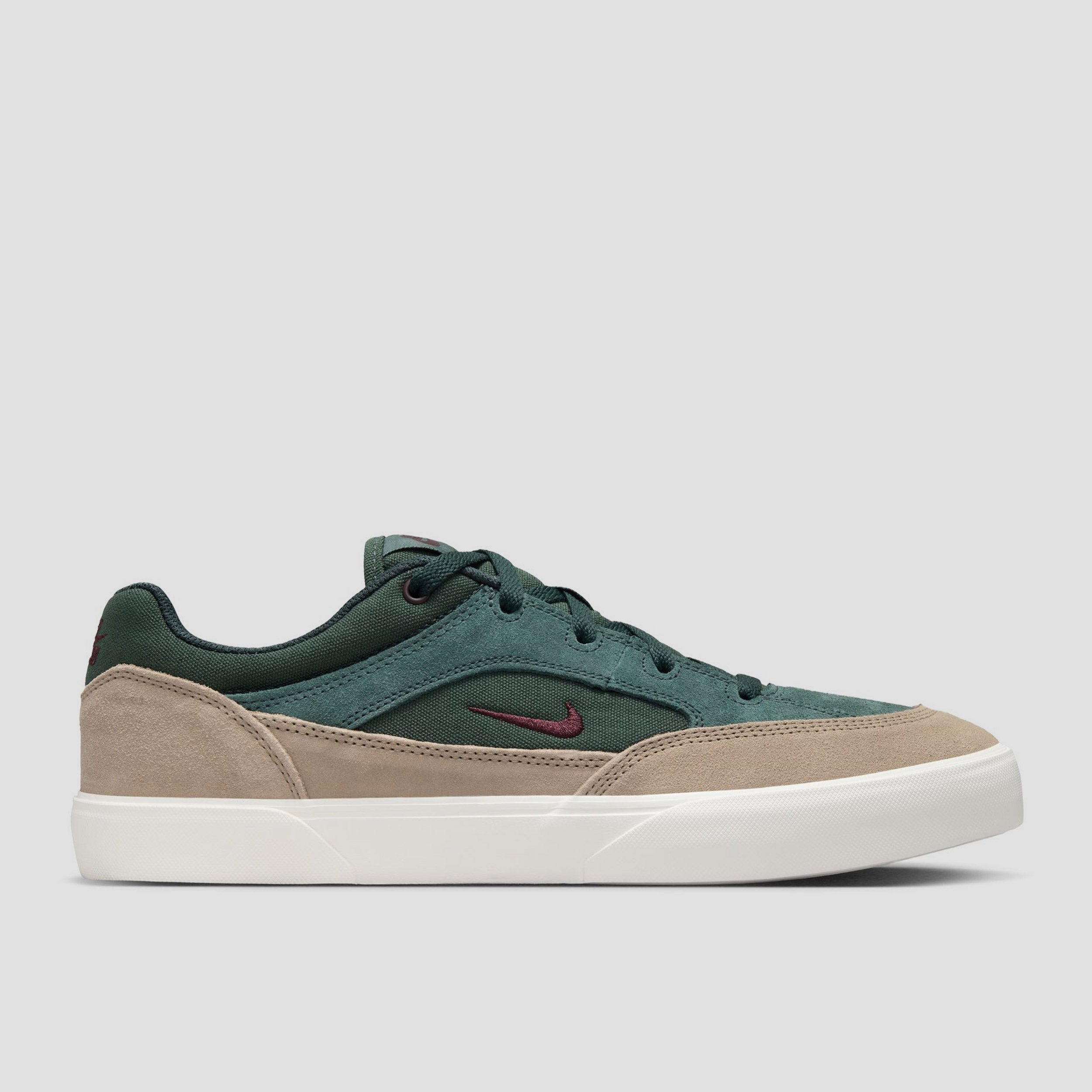 Nike SB Malor Skate Shoes Seaweed / Burgundy Crush / Khaki / Phantom