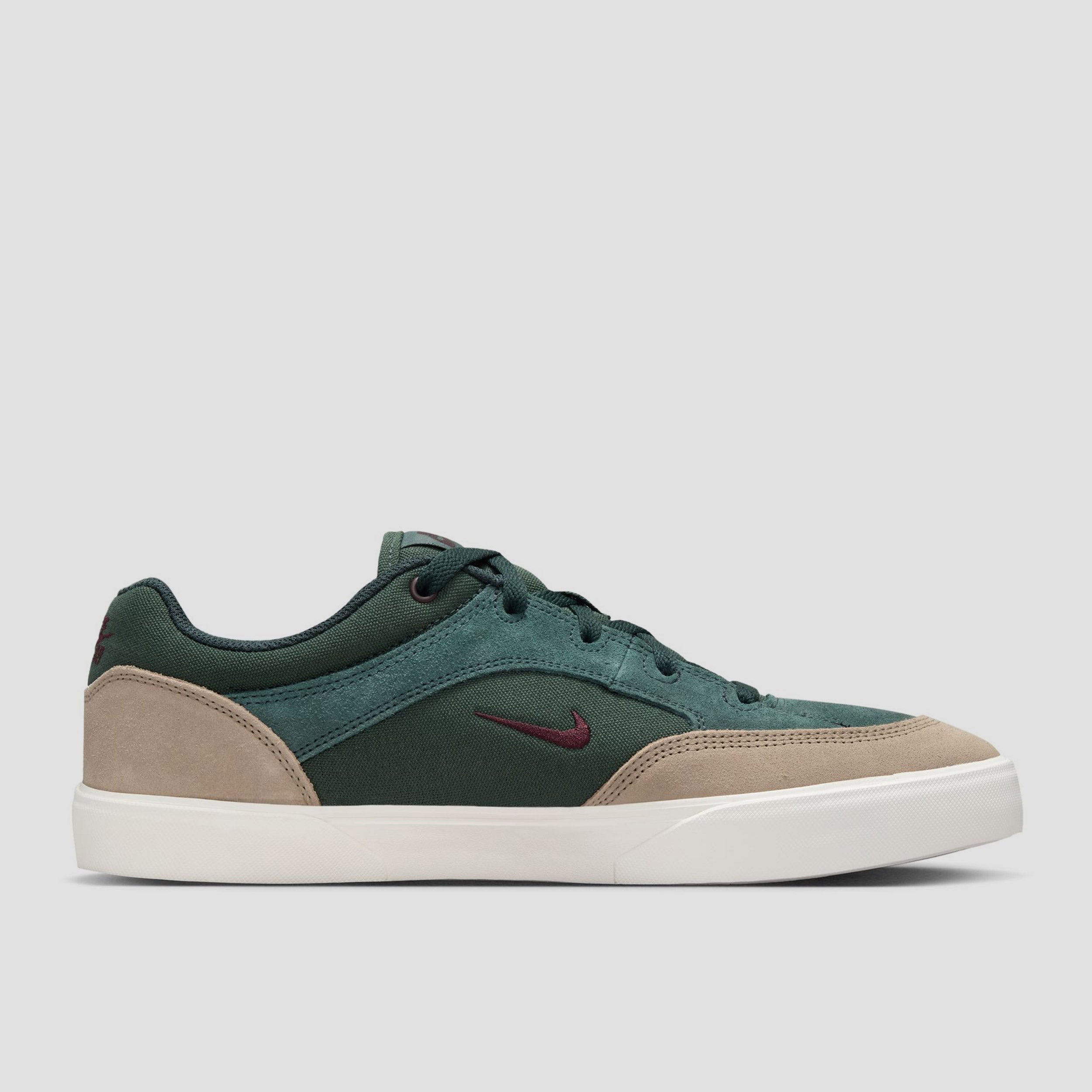 Nike SB Malor Skate Shoes Seaweed / Burgundy Crush / Khaki / Phantom