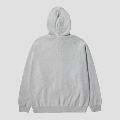 HUF Outlines Heavy Weight Full Zip Fleece Heather Grey