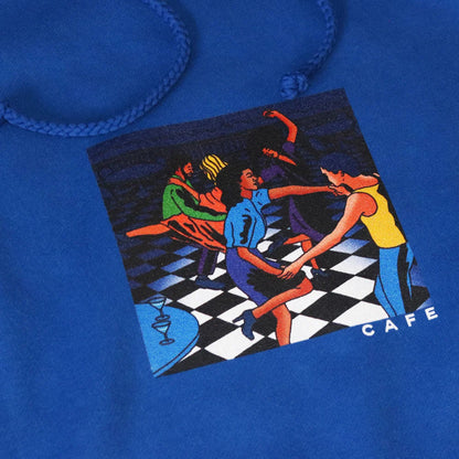 Skateboard Cafe Old Duke Hood Royal Blue