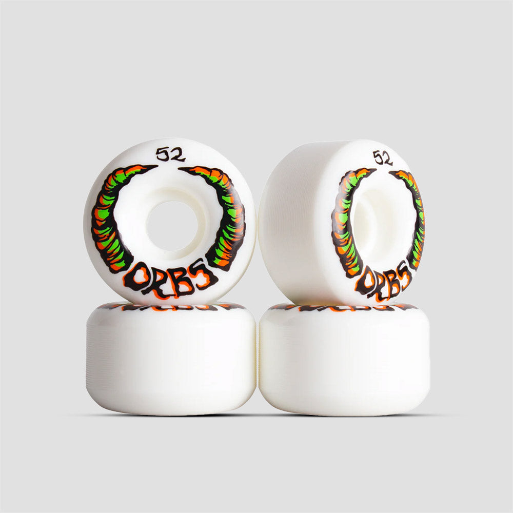 Orbs 52mm 99A Apparitions Round Skateboard Wheels White