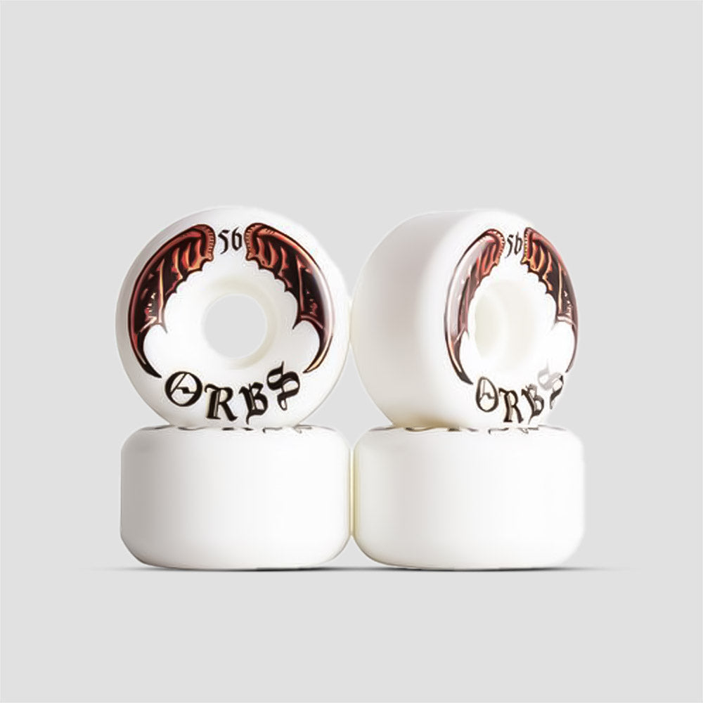 Orbs 56mm 99A Specters Conical Skateboard Wheels White
