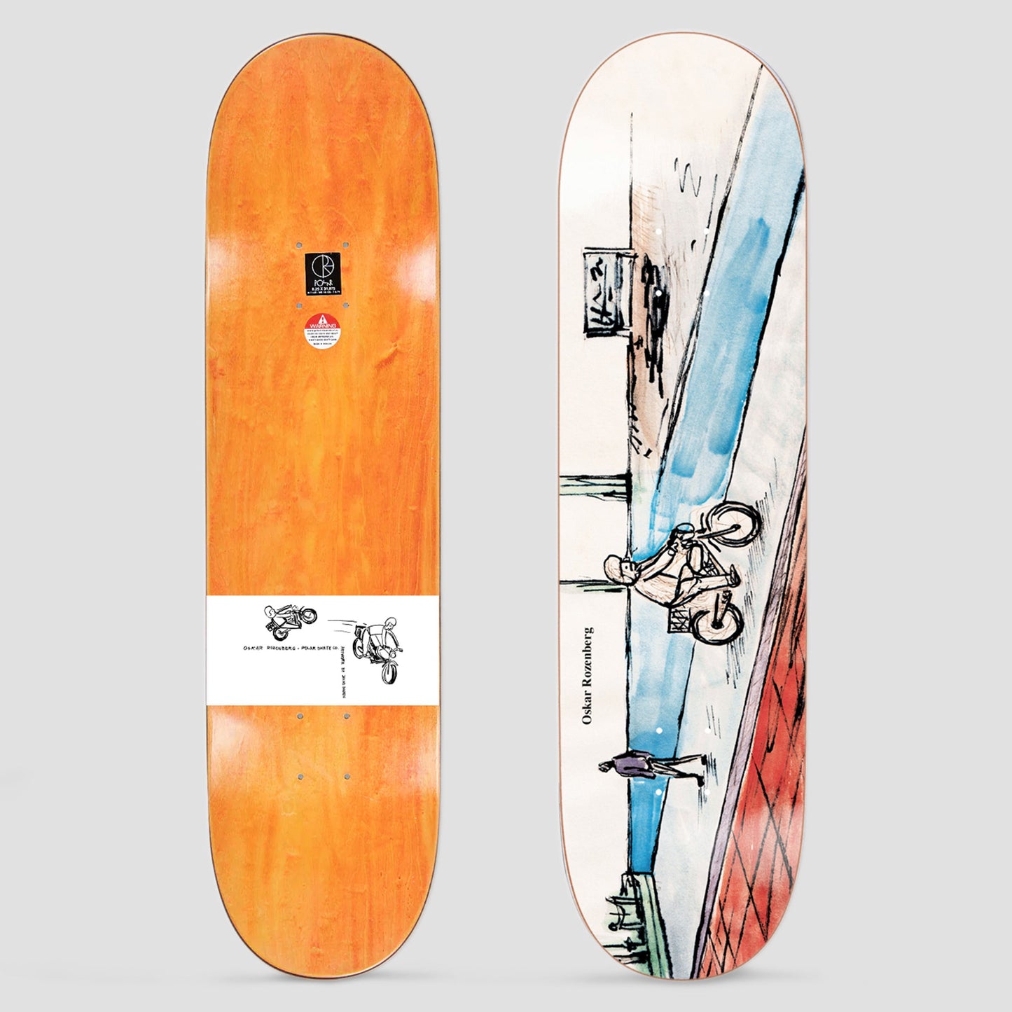 Polar Oskar 8.25 Rozenberg West Harbour Skateboard Deck