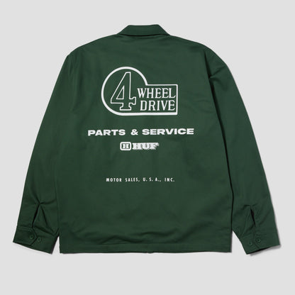 HUF x Land Cruiser Parts & Service Jacket Forest Green