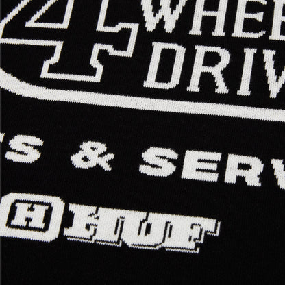 HUF x Land Cruiser Parts & Service Crew Black