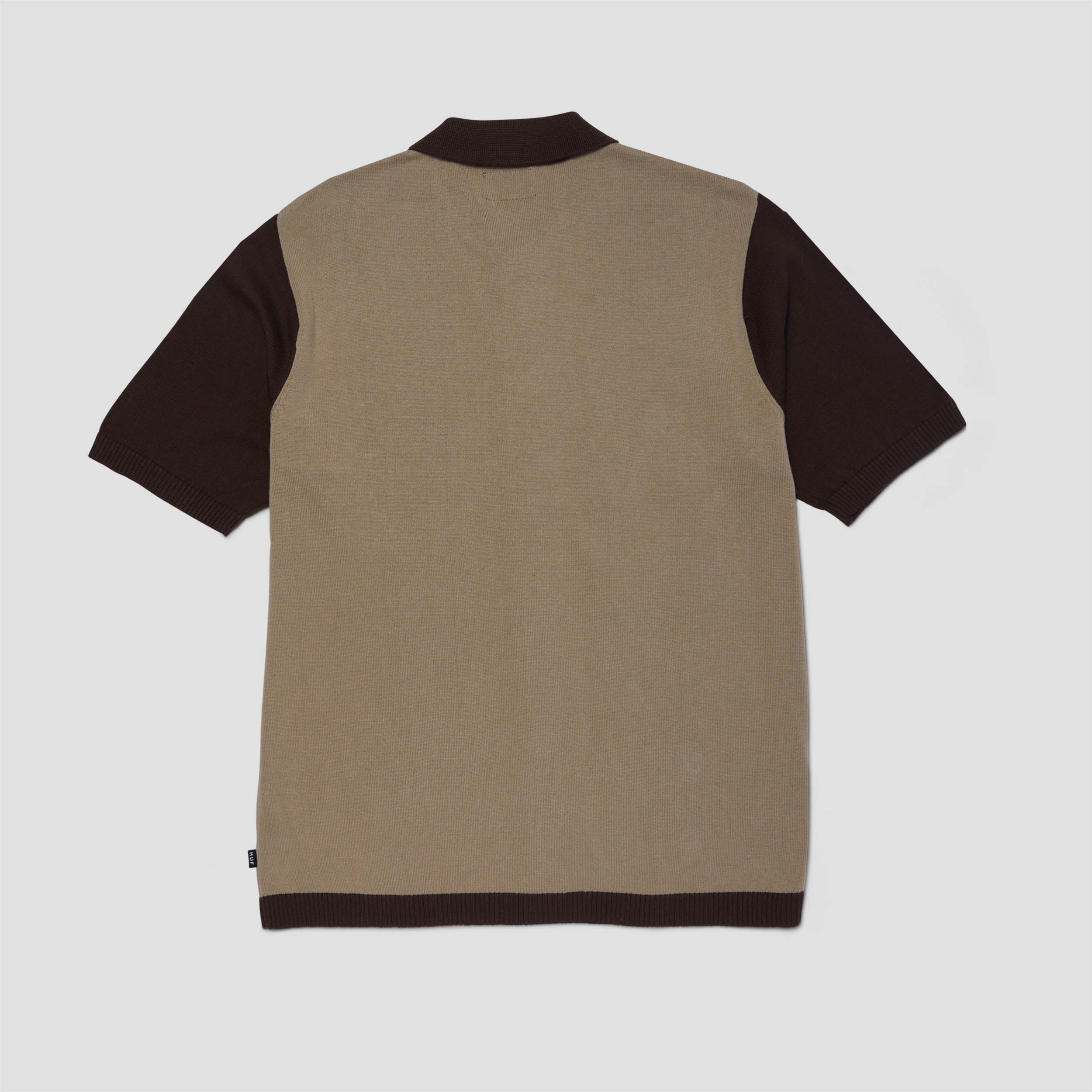 HUF Pillar Shortsleeve Knit Sweater Brown