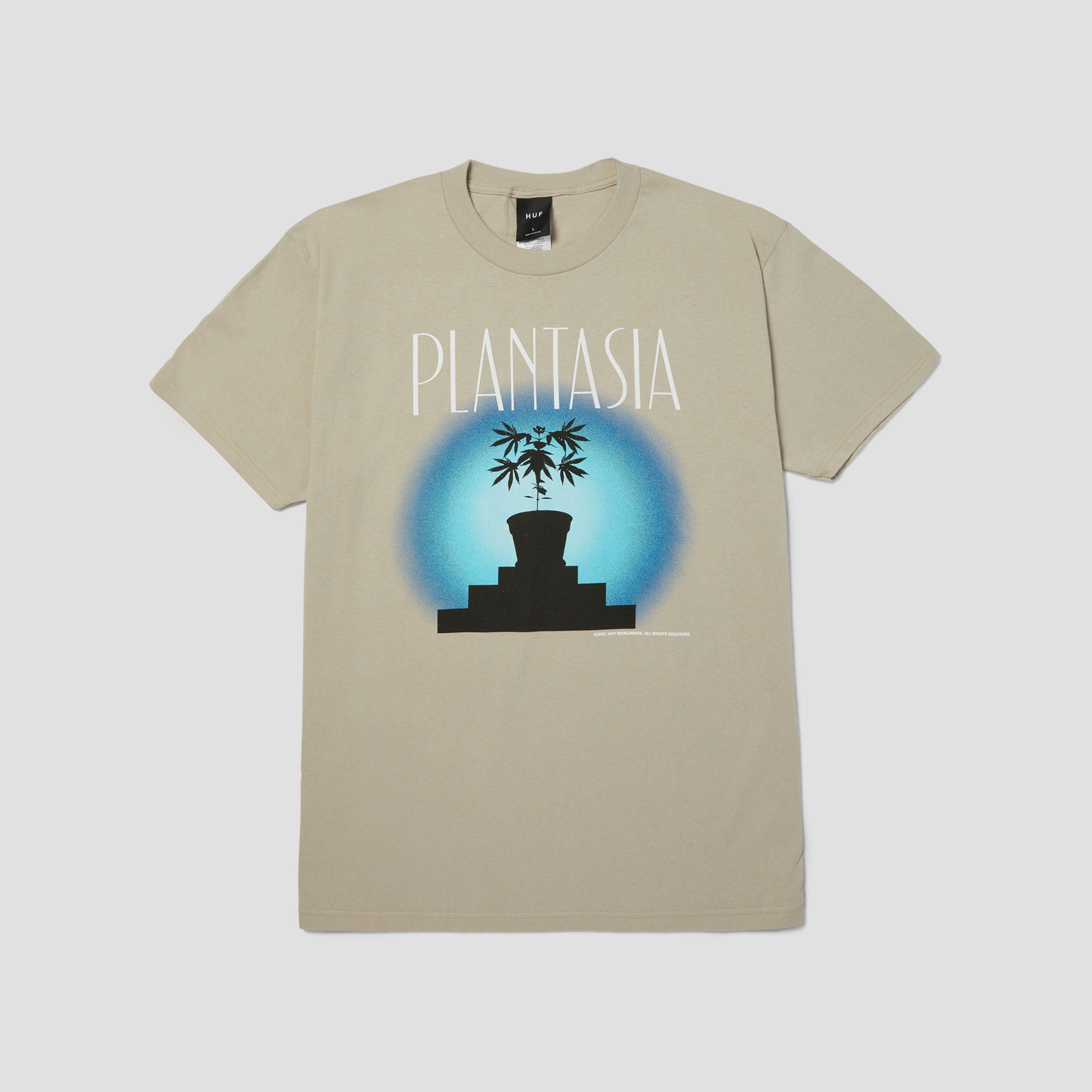 HUF Plantasia T-Shirt Silver Grey