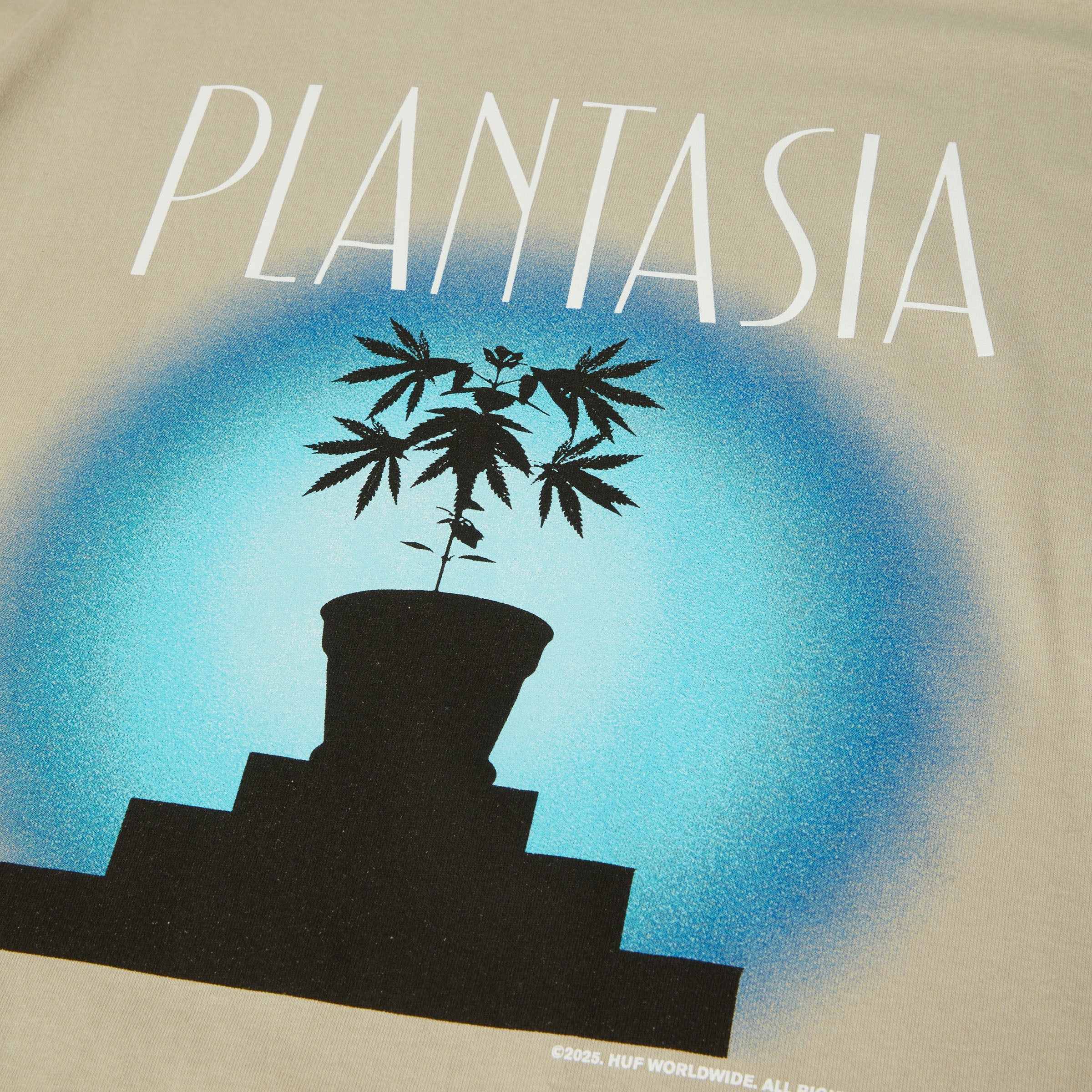 HUF Plantasia T-Shirt Silver Grey