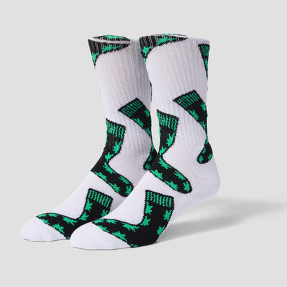 Huf Plantlife Plantlife Socks White