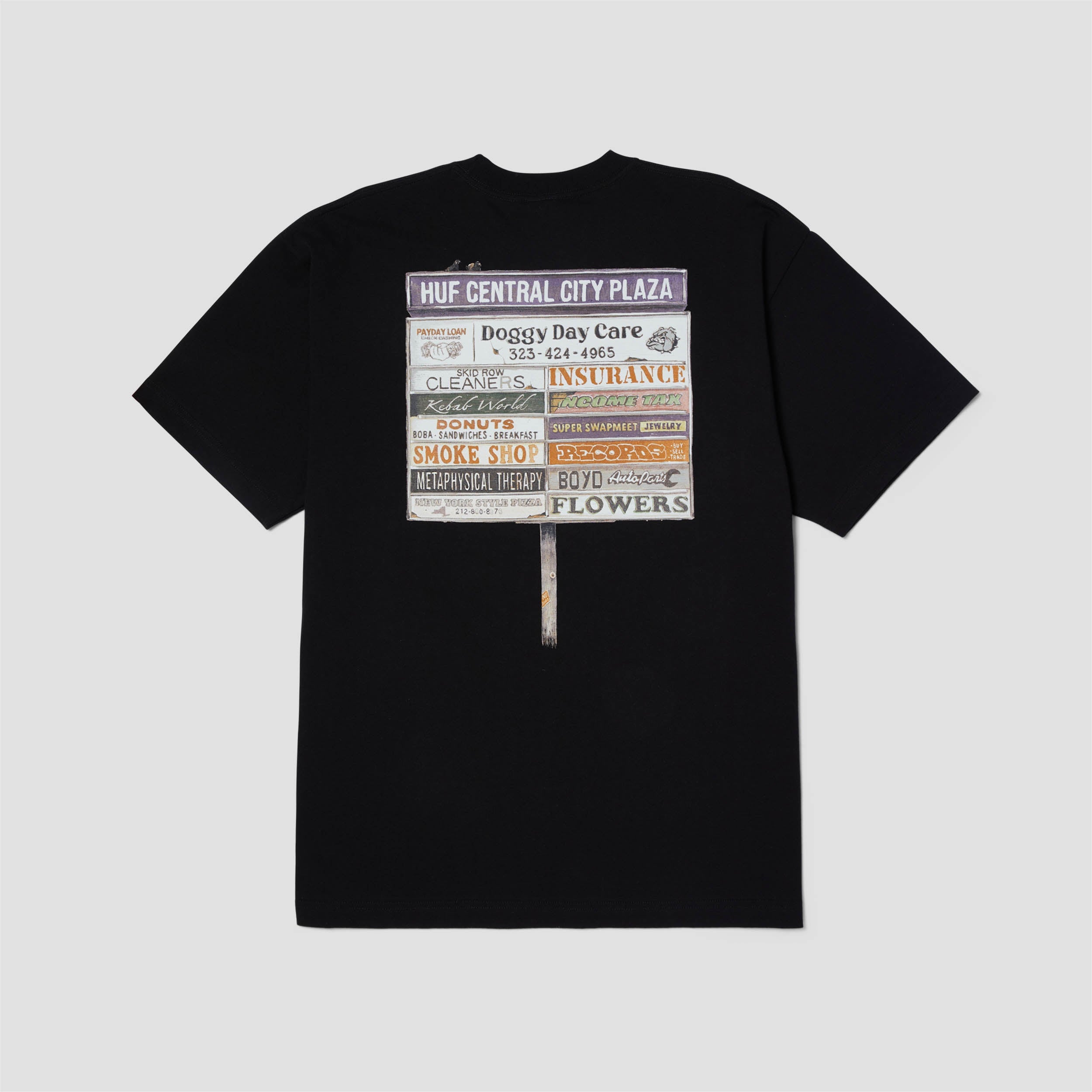 HUF Plaza Shortsleeve T-Shirt Black
