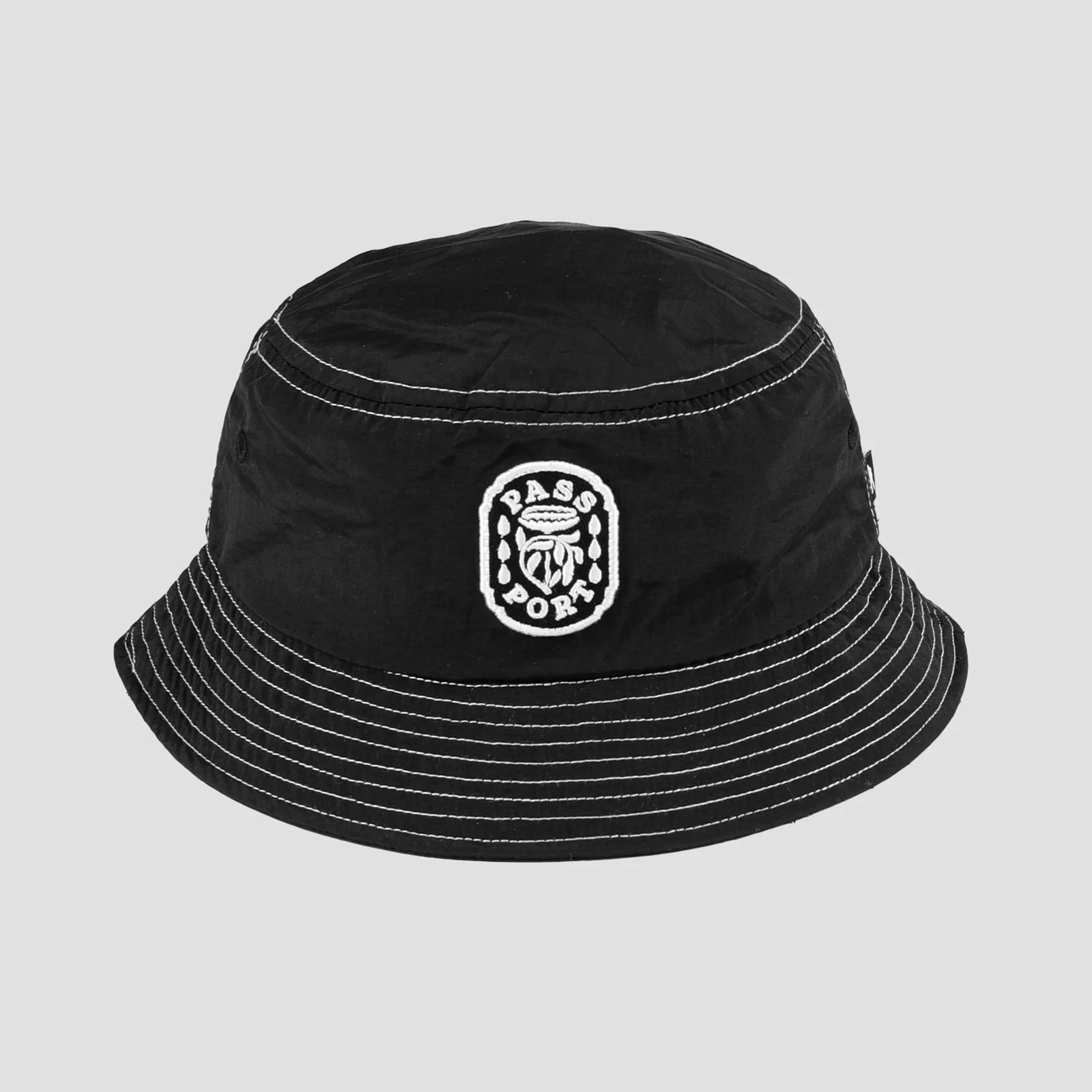 Passport Fountain RPET Bucket Hat Black