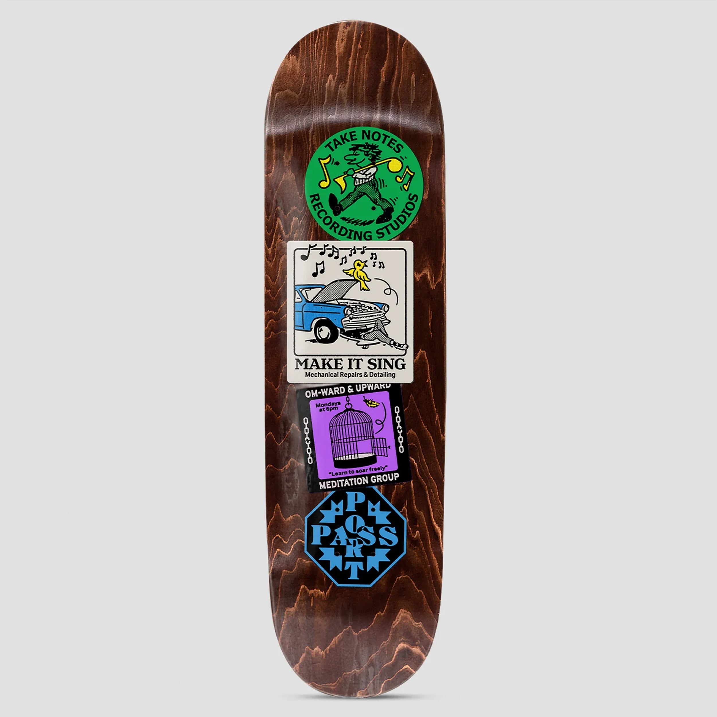 Passport 8 Coaster Series Omward and Upward Skateboard Deck