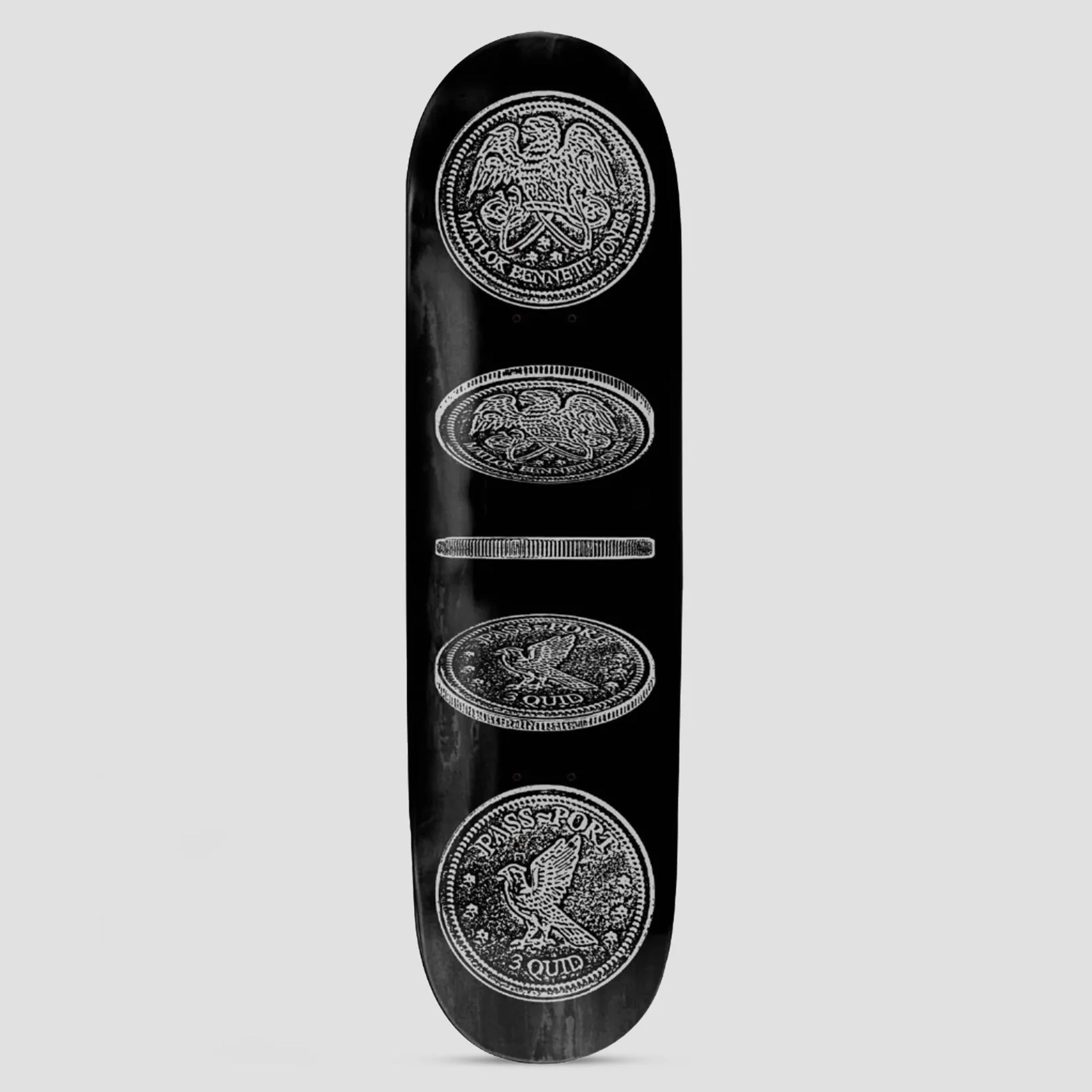 Passport 8.25 Pro Series Coin Skateboard Deck