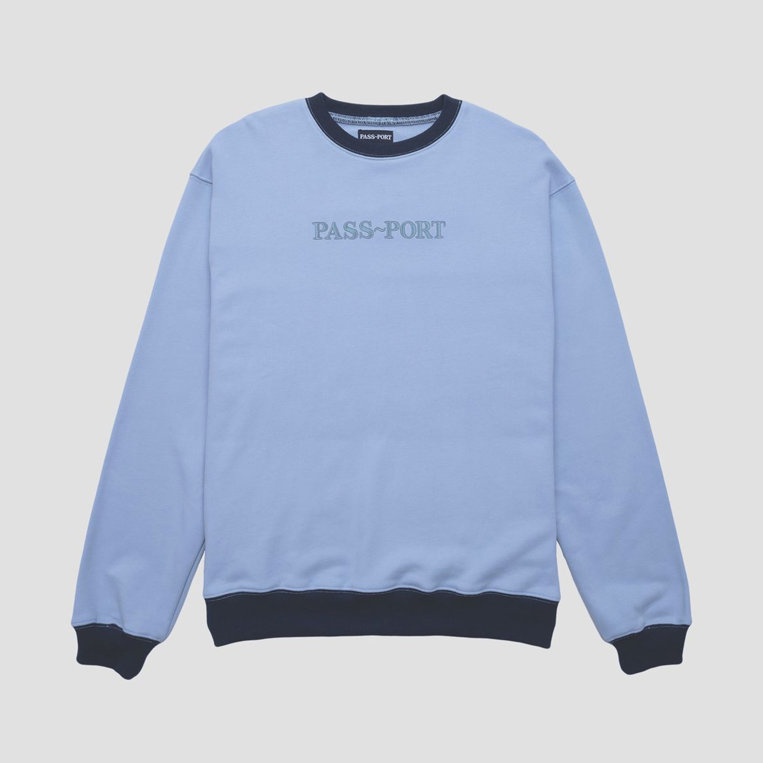Passport Organic Tonal Sweater Baby Blue