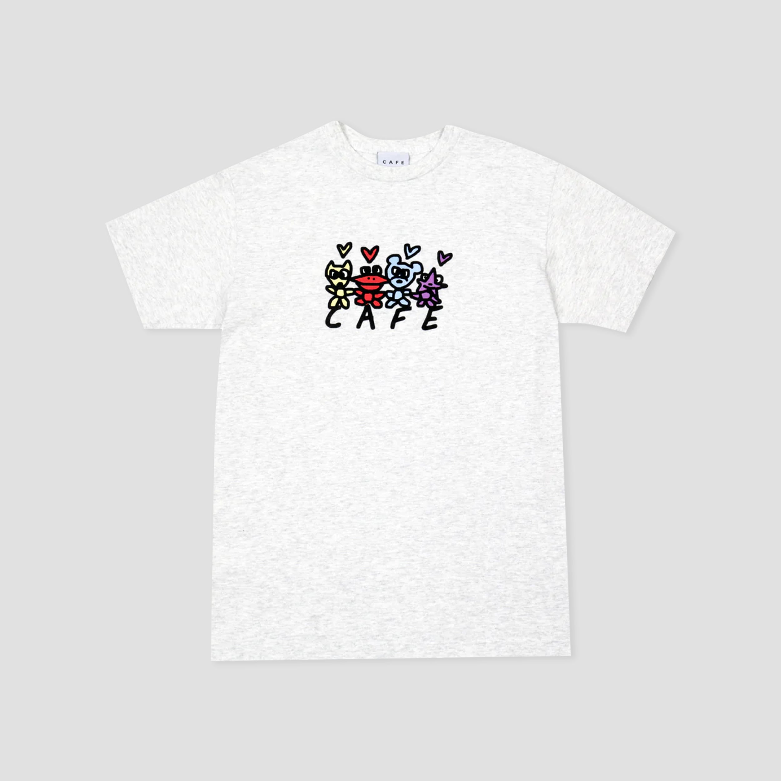 Skateboard Cafe Pals T-Shirt Ash Heather