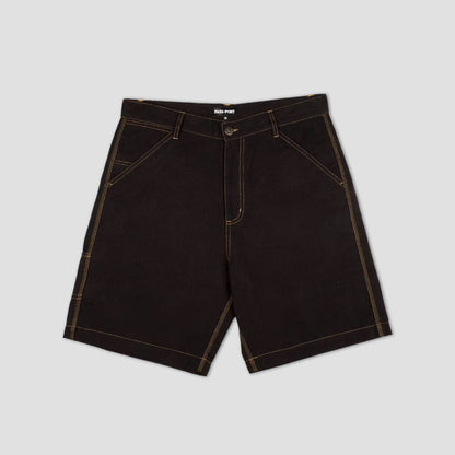 PassPort Diggers Club Shorts Tar / Gold Stitch