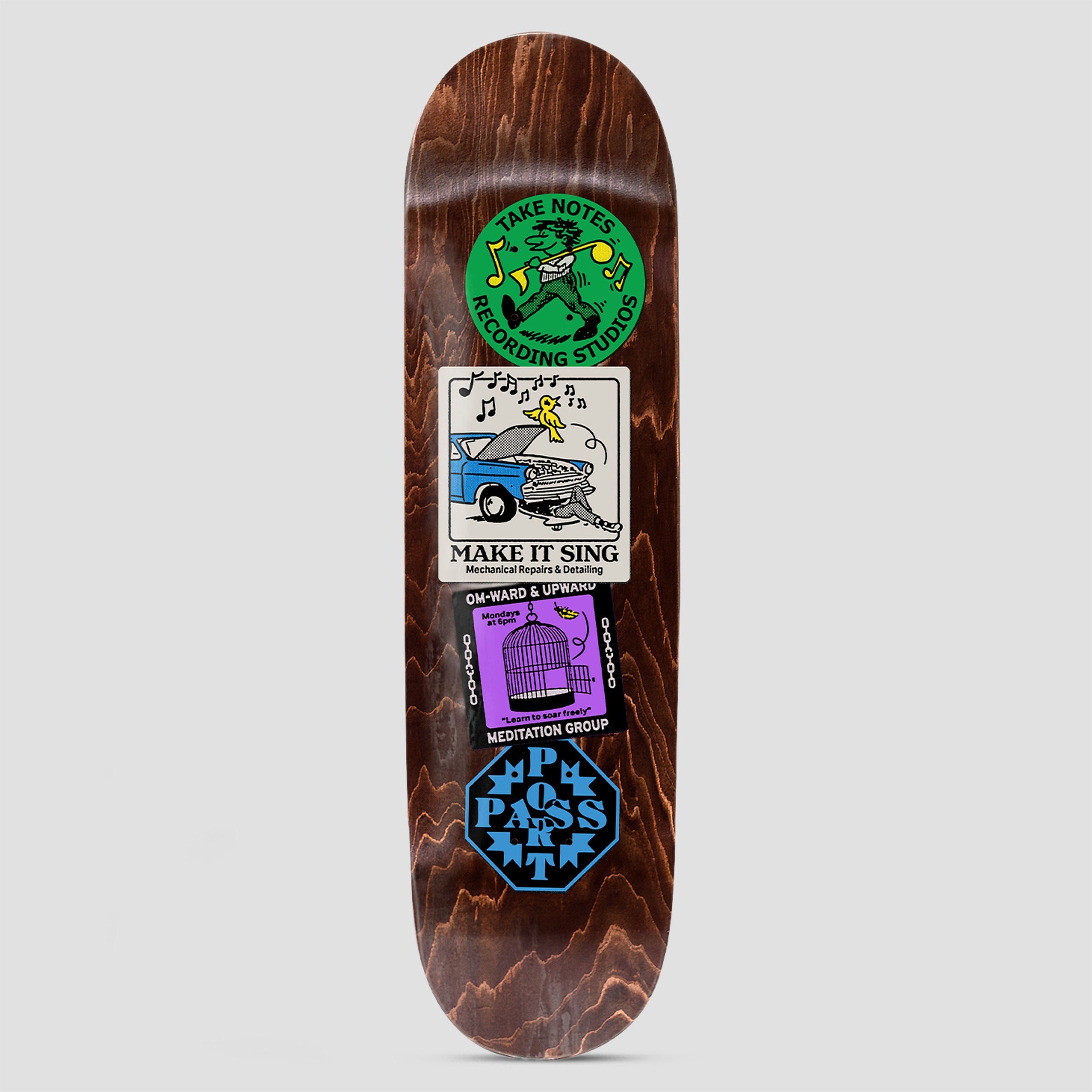 Passport 8.375 Coaster Series Omward and Upward Skateboard Deck