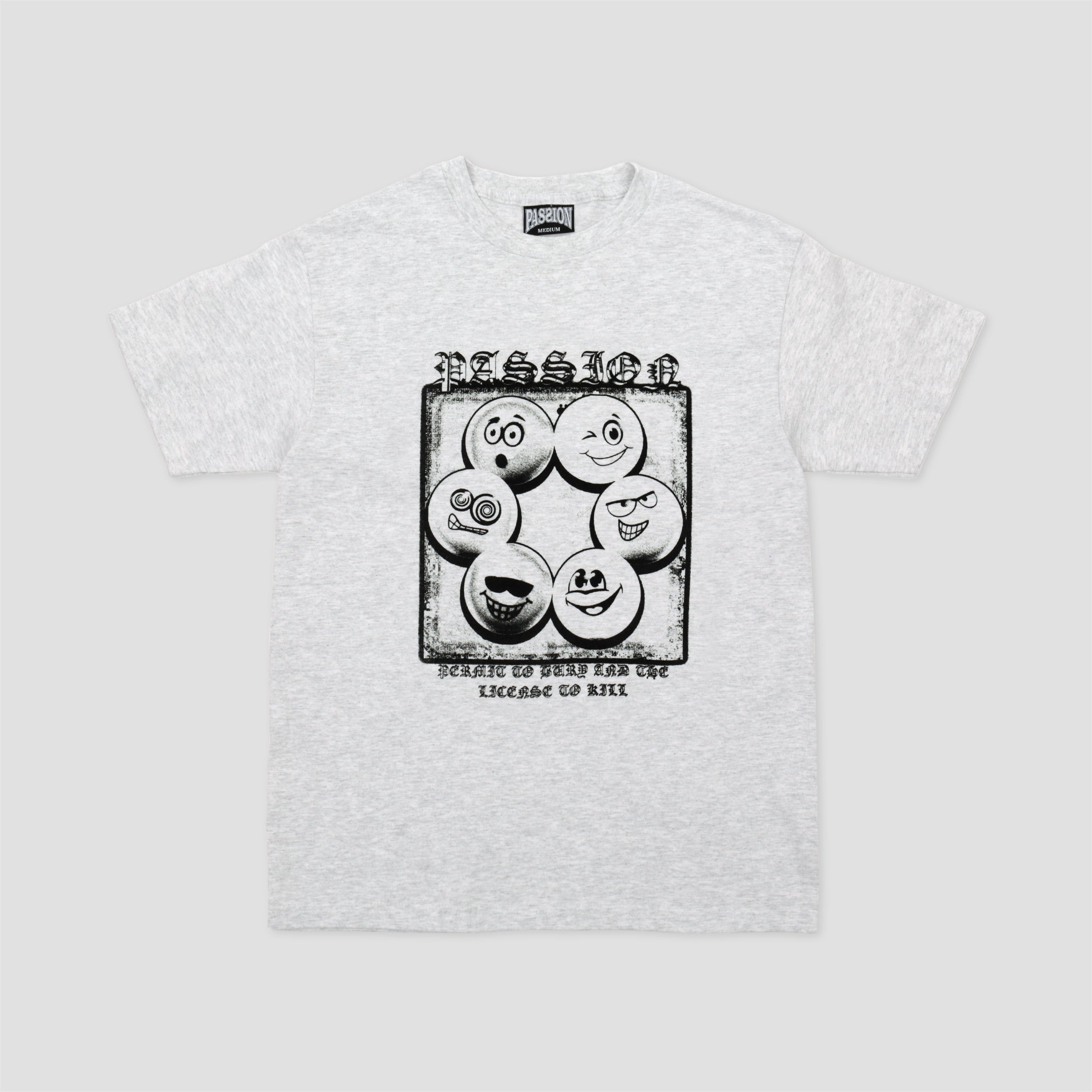 Passion Permit To Bury T-Shirt Grey