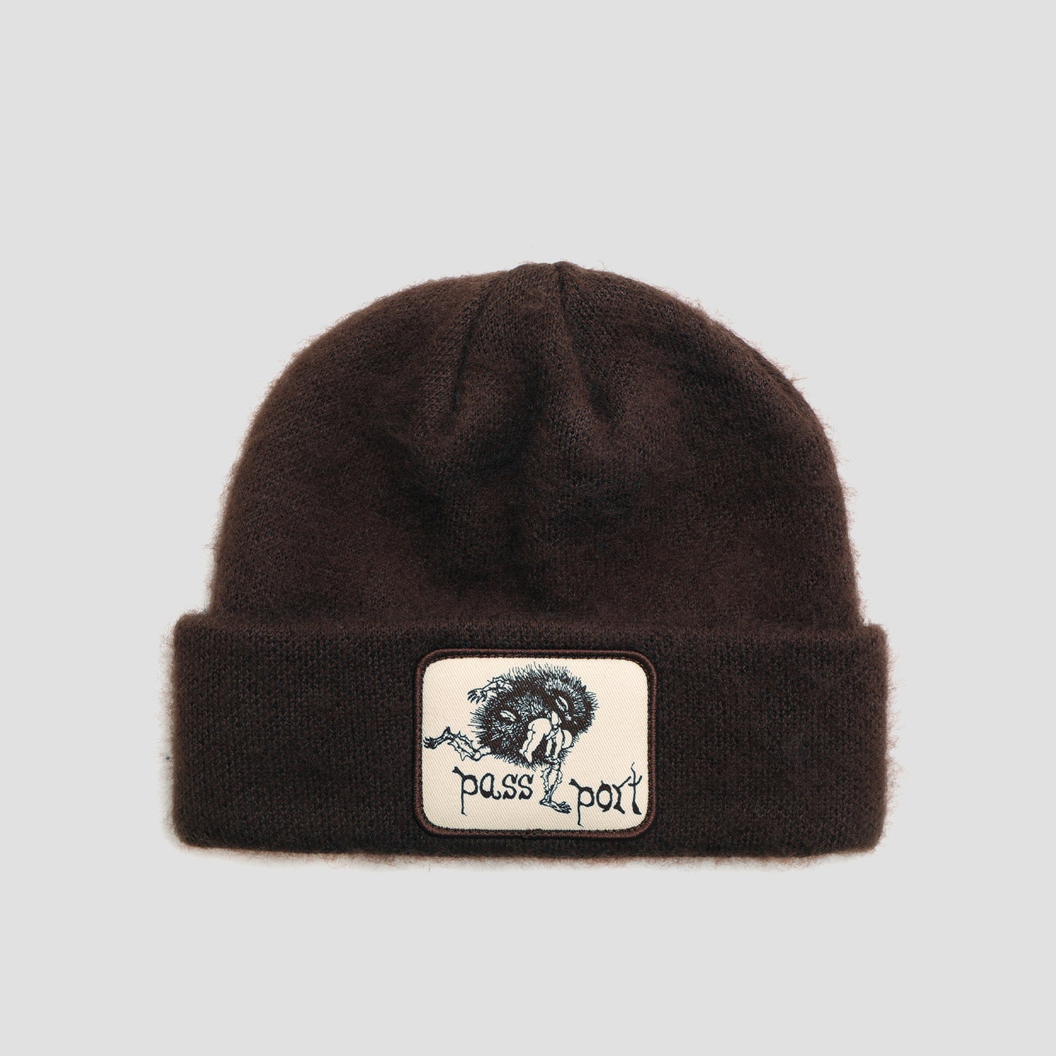 Passport Banksia Mohair Beanie Choc