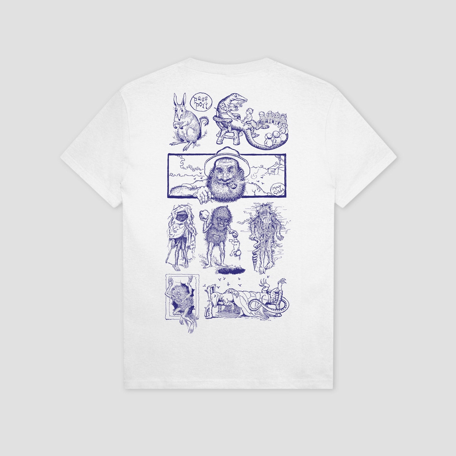 Passport Bush Greeting T-Shirt White