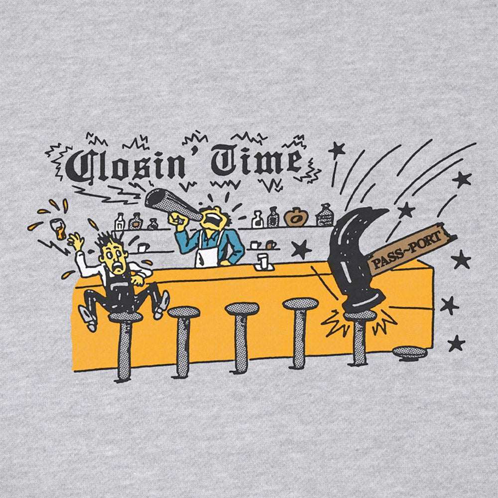 Passport Closin' Time Sweater Ash