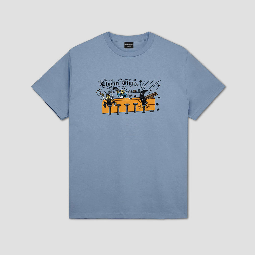Passport Closin' Time T-Shirt Washed Out Blue