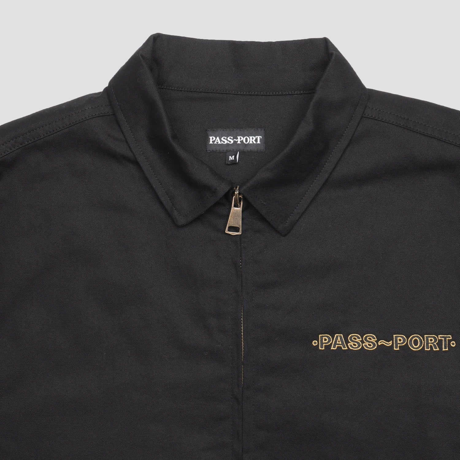 Passport Emblem Workers Jacket Black
