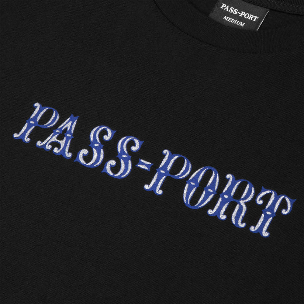 Passport Glint T-Shirt Black