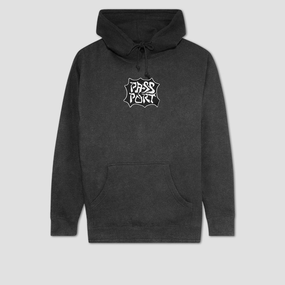 Passport Glyph Hoodie Acid Black