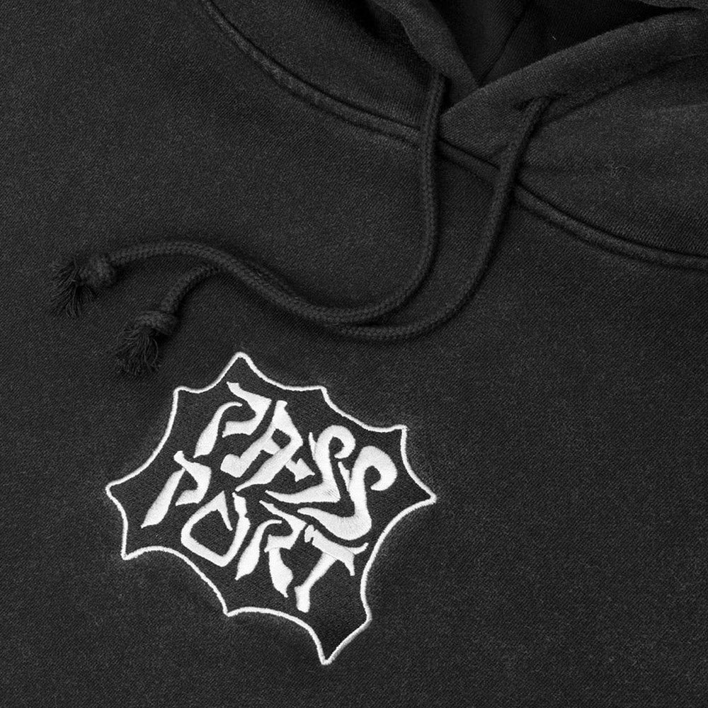 Passport Glyph Hoodie Acid Black