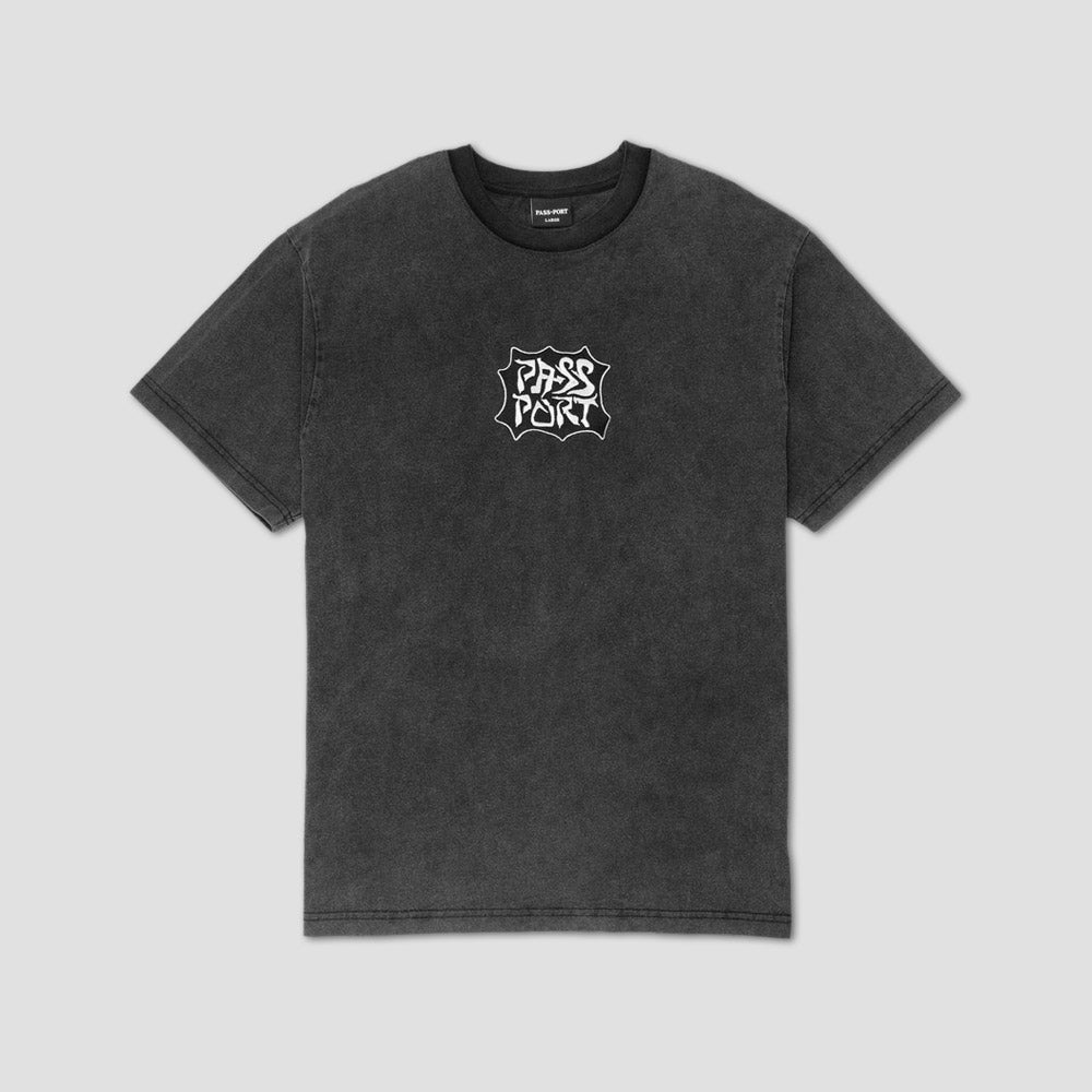 Passport Glyph T-Shirt Acid Black