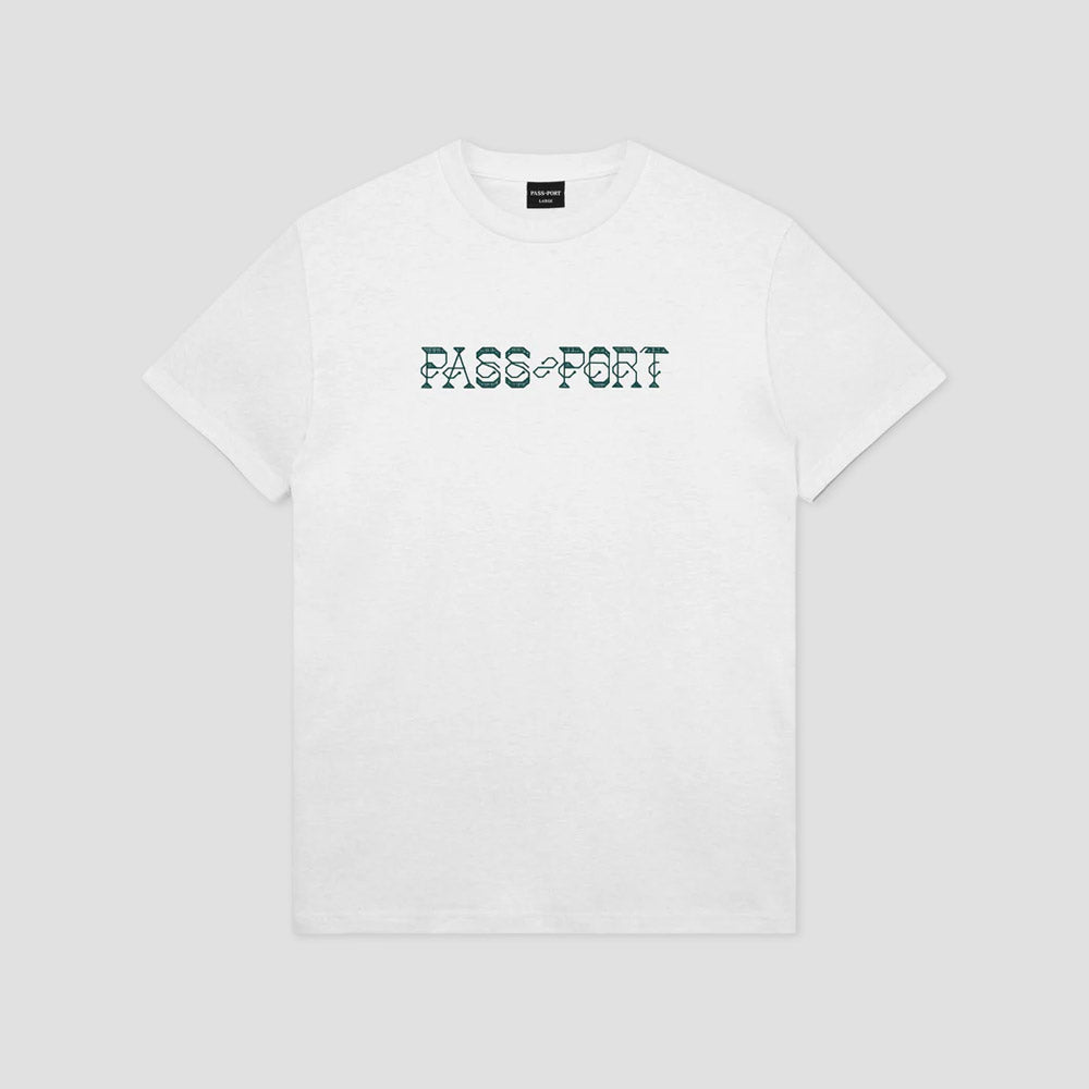 Passport Needlework T-Shirt White