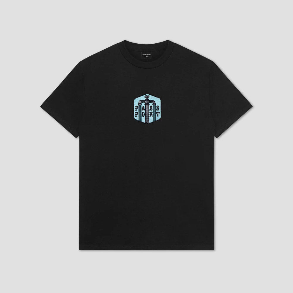 【PASSPORT】 TOWERS OF WATER TEE BLACK Passport Water Supply T-Shirt Black