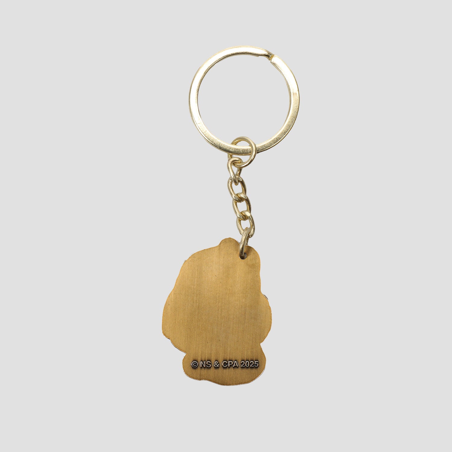 Passport Wattle Baby Keyring Antique Gold
