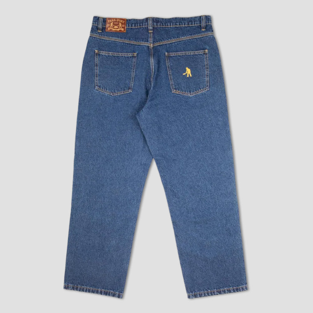 Passport Workers Club Jean Washed Dark Indigo