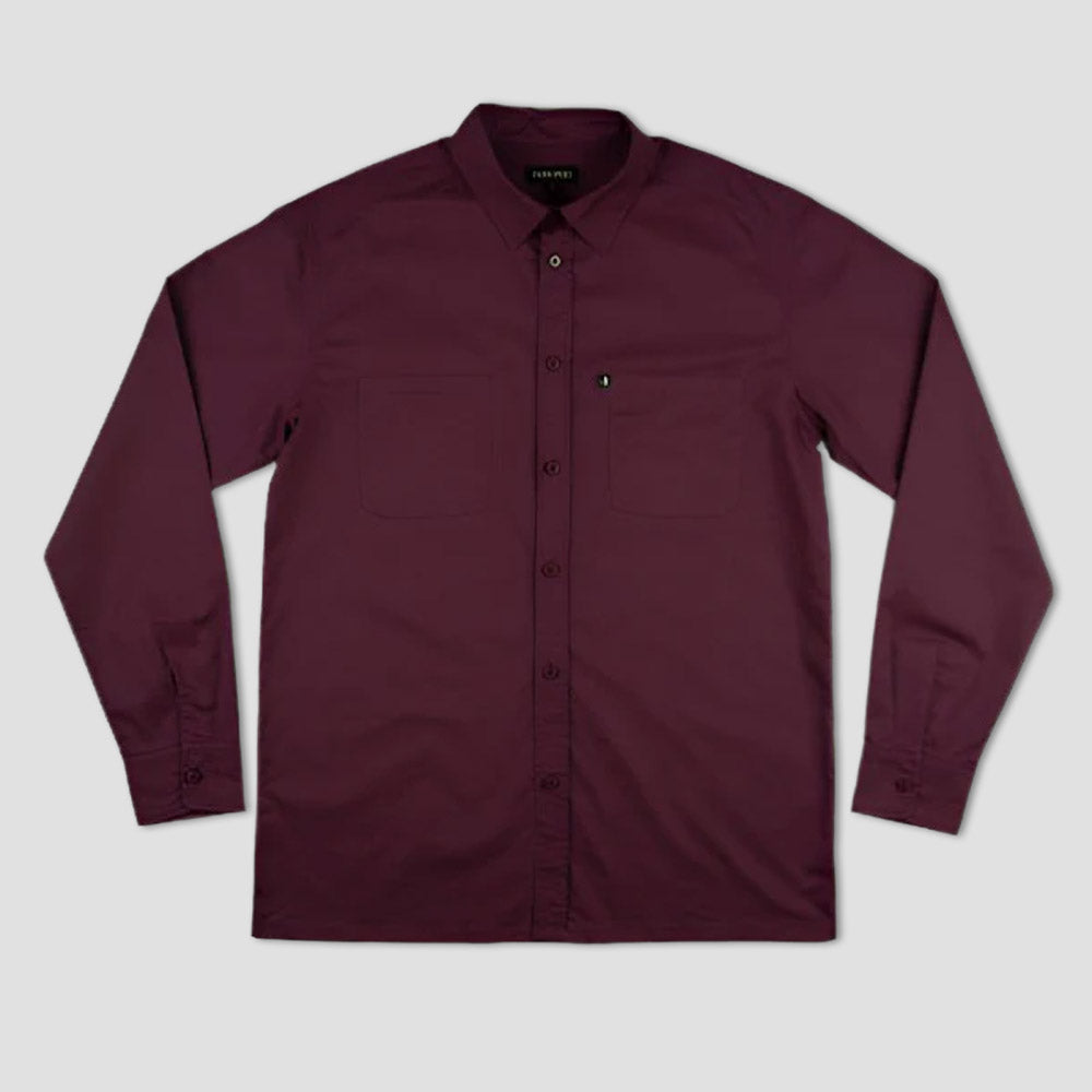 Passport Workers Longsleeve Shirt Merlot