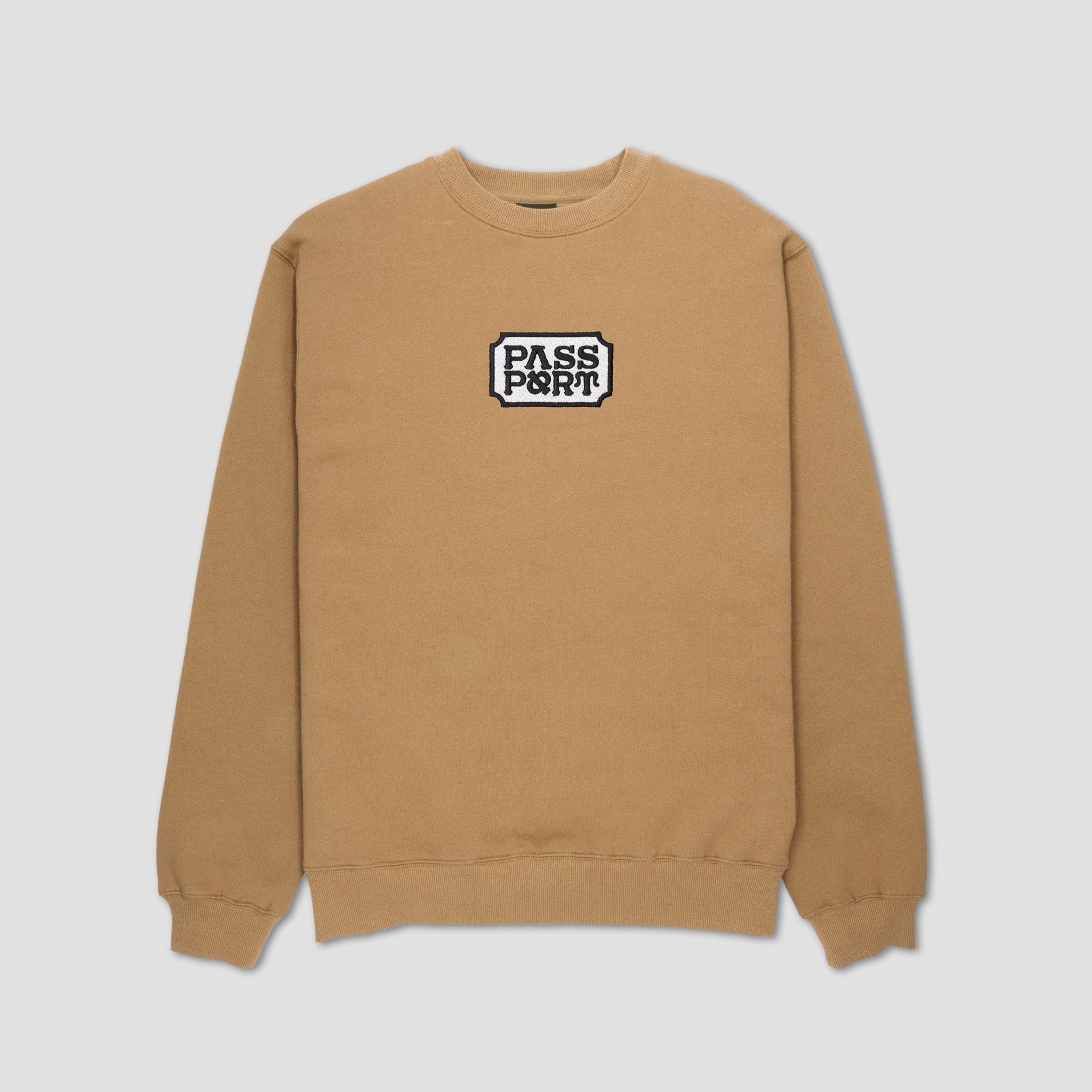 Passport Yearbook Logo Crew Dark Mustard