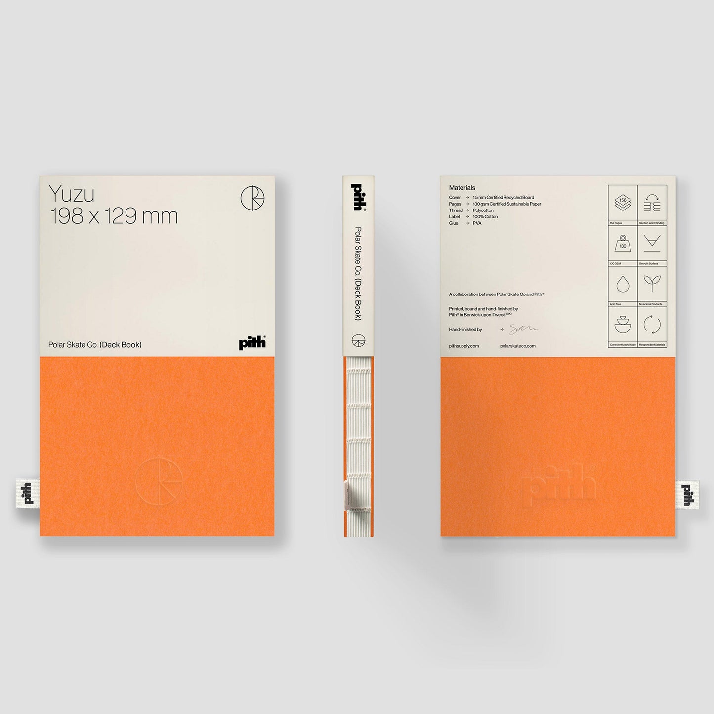 Polar + Pith Deck Book Orange