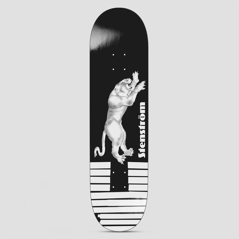 Polar 8.375 David Stenstrom Tape & Panther Skateboard Deck Black