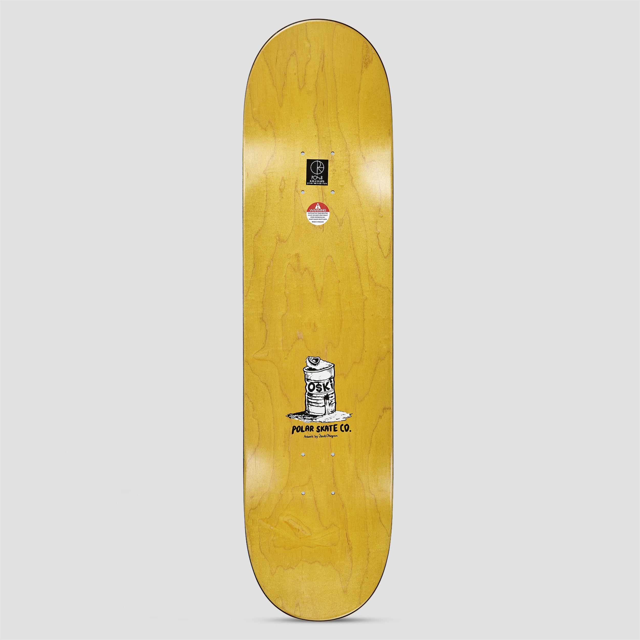 Polar 8.25 Oskar Rozenberg Tricycle Skateboard Deck White