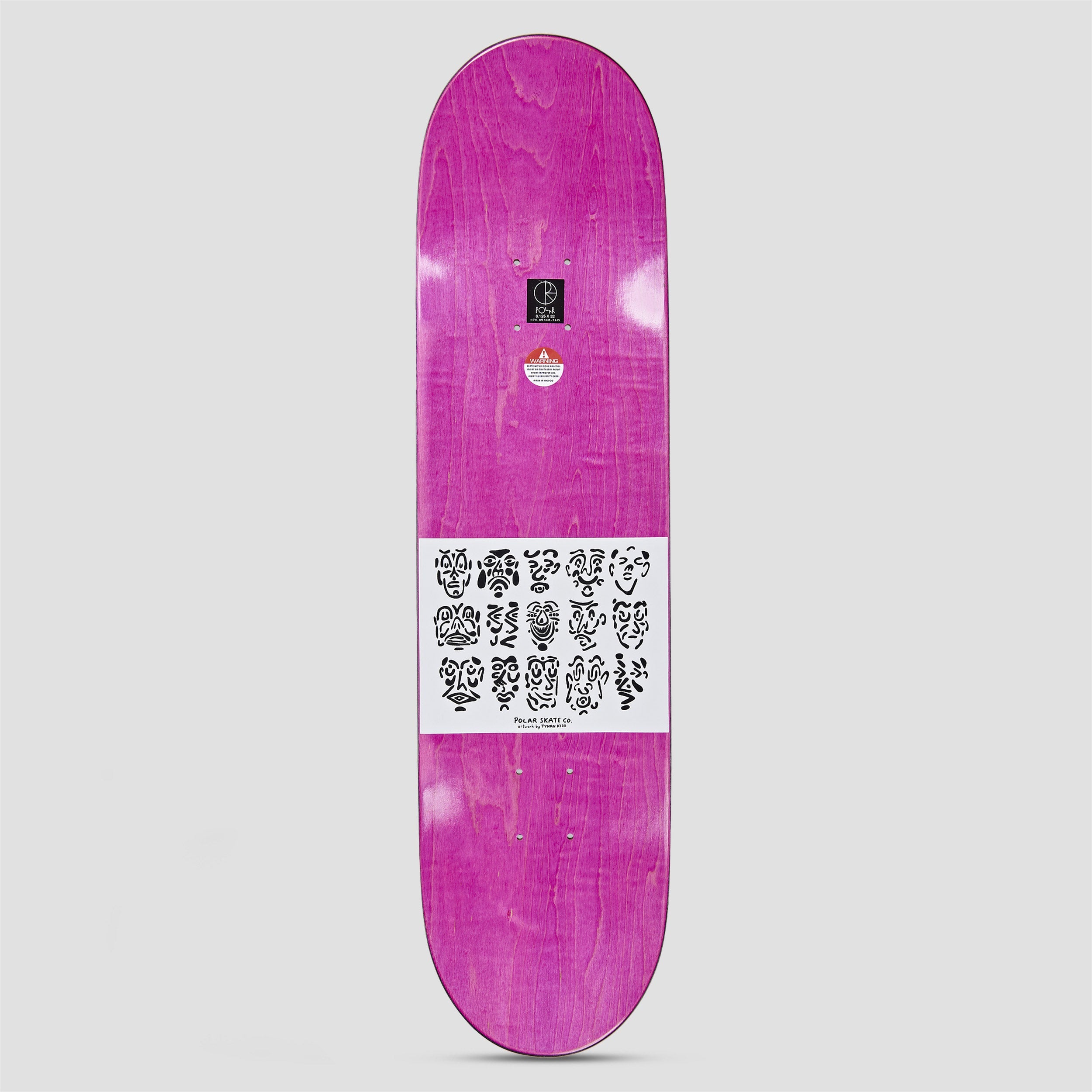 Polar 8.125 Shin Sanbongi Faces Blue Skateboard Deck