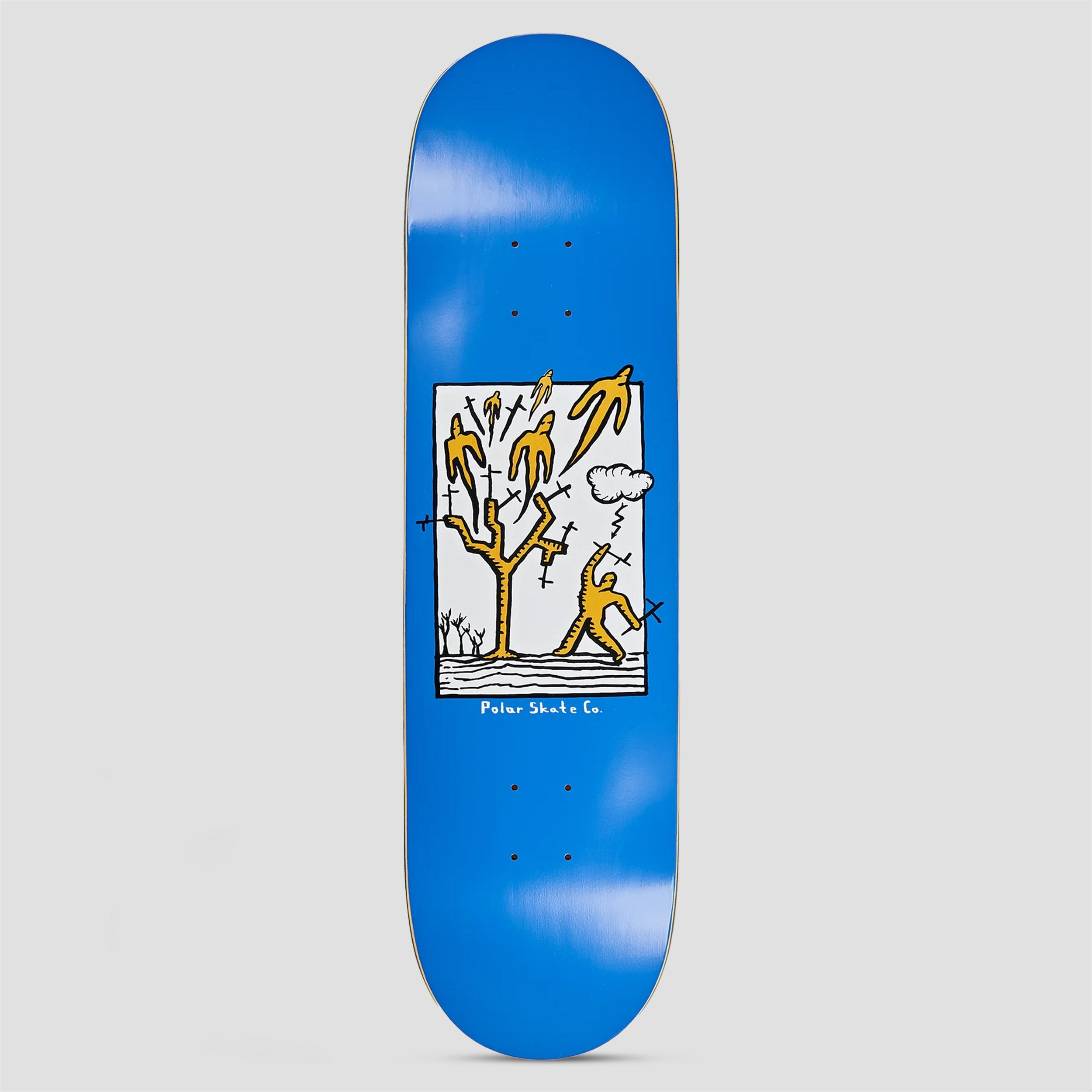 Polar 8.375 Team Heaven Blue Skateboard Deck